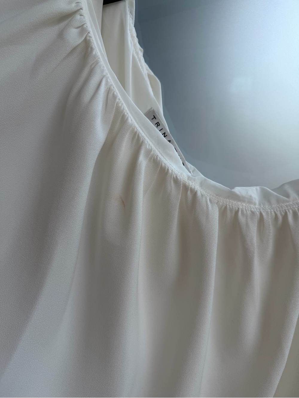 Trina Turk Summer White Flowy One Shoulder Dress - Picture 3 of 6